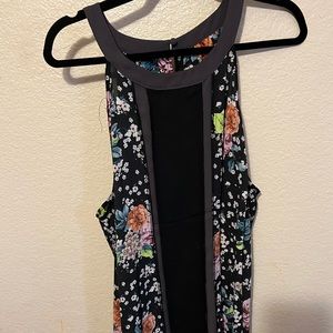 Torrid Black, Grey and flowers Halter.